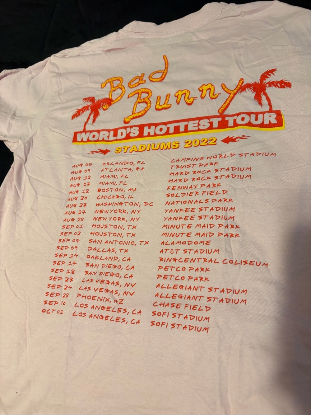 Bad bunny un verano sin ti tour shirt